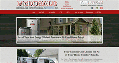 Desktop Screenshot of mcdonaldhvac.com